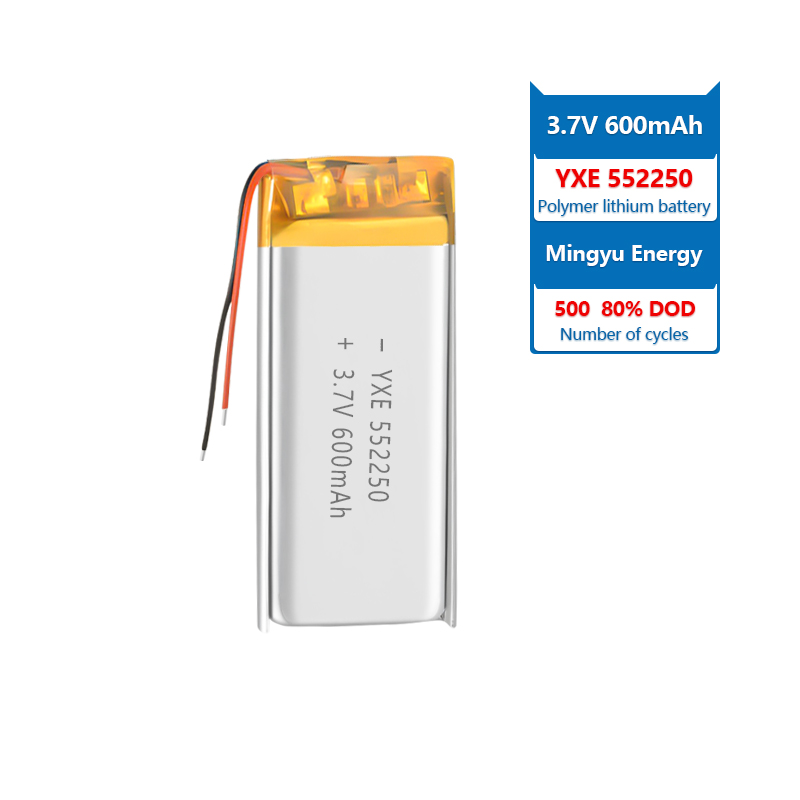 3.7 V Li-ion Battery 552250-600mah